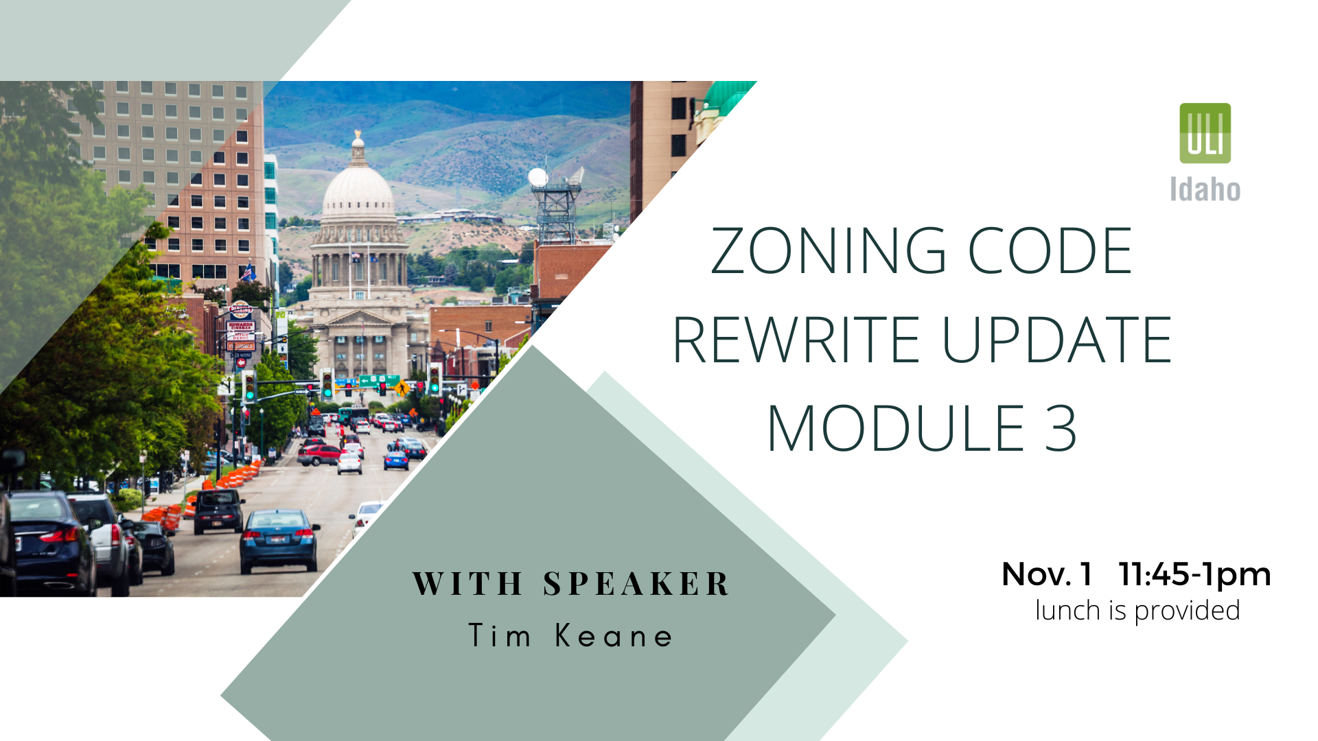 ULI Idaho Zoning Code Rewrite Module 3 ULI Idaho